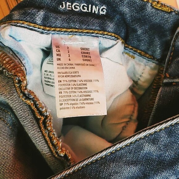 💥175 American Eagle 360 Distressed Super Stretch Ankle Jegging - Picture 4 of 11